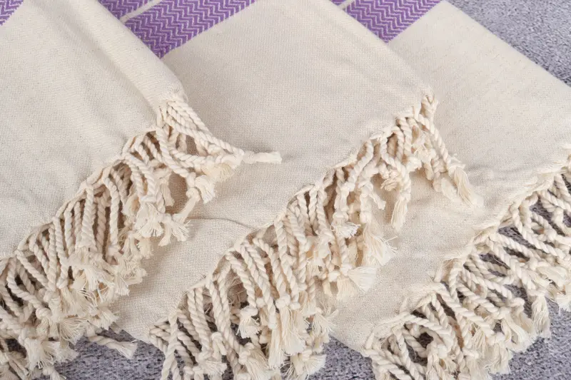 Bachelorette Party Items, Bridesmaid Gifts, 68x40 Linen Zig zag Towel, Large Turkish Towel, Engagement Gift, Wedding Towel, Turkish hand towel - 5