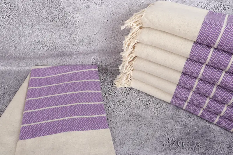 Bachelorette Party Items, Bridesmaid Gifts, 68x40 Linen Zig zag Towel, Large Turkish Towel, Engagement Gift, Wedding Towel, Turkish hand towel - 2