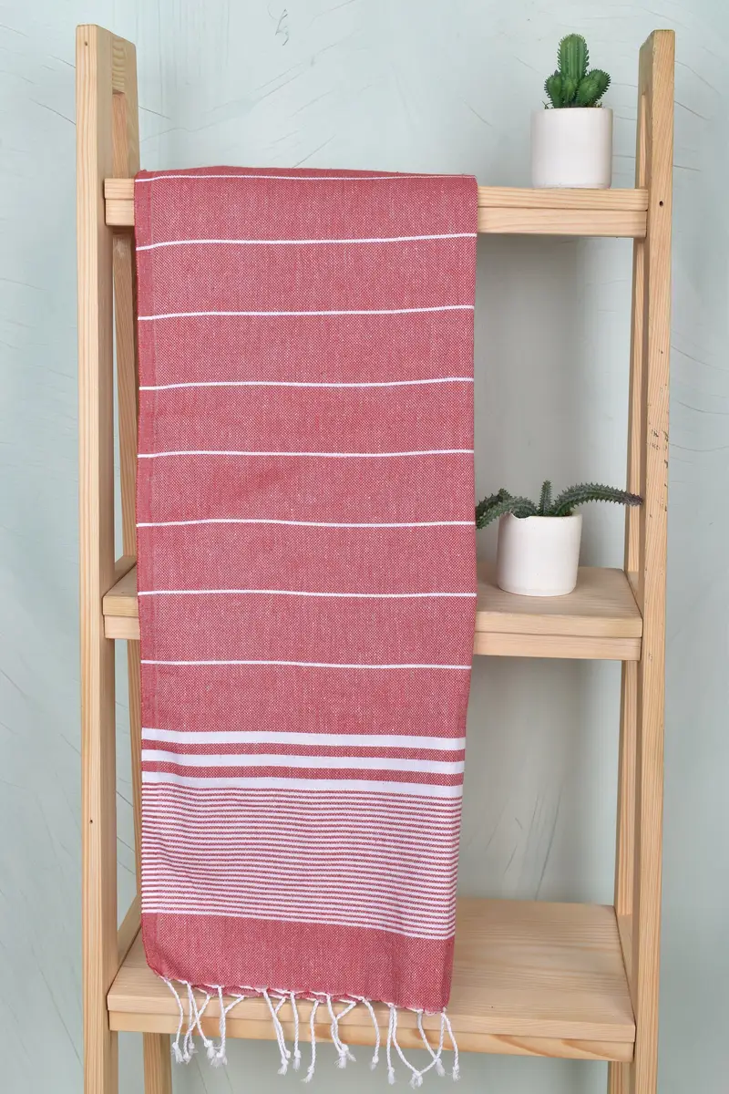 Bachelorette Party Gifts For Bride, Personalized Gift, Monogrammed Hand Towel, 40x24 Cotton Striped Towel, Bridesmaid Favors, Bathroom Towels - 8