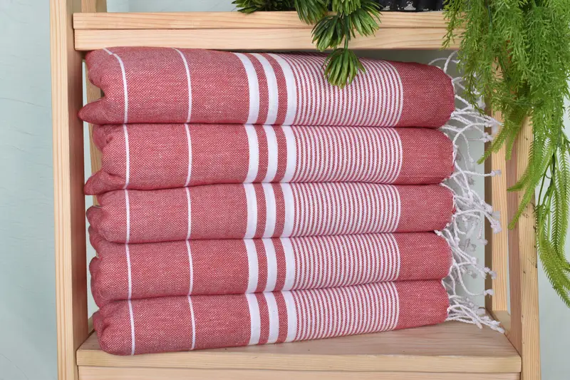 Bachelorette Party Gifts For Bride, Personalized Gift, Monogrammed Hand Towel, 40x24 Cotton Striped Towel, Bridesmaid Favors, Bathroom Towels - 1