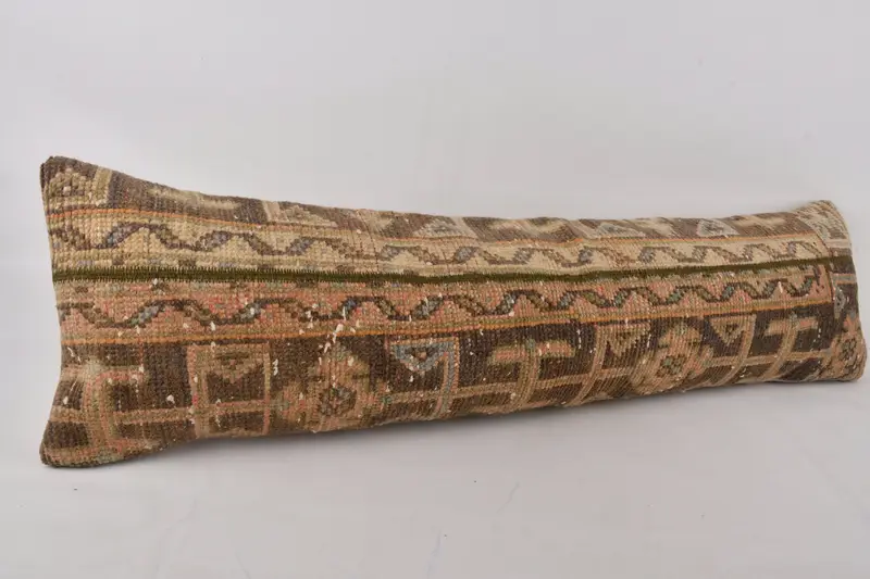 Pillow for Couch, Antique Pillows, Pillow, Boho Pillow Sham Cover, 12x48 Brown Cushion Cover, Square Throw Cushion Cover, Sustainable Cushion Cover - 2