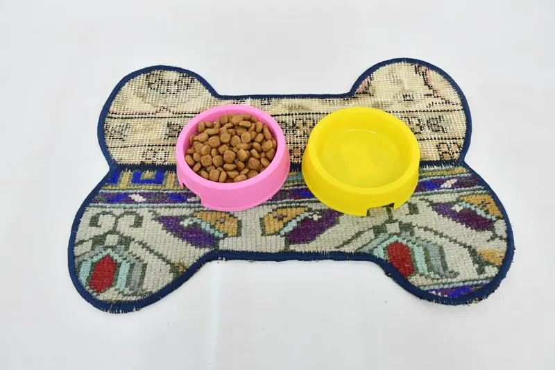 Rahat Mavi ve Yeşil Evcil Hayvan Matı, Orta Boy Emici Evcil Hayvan Yastığı