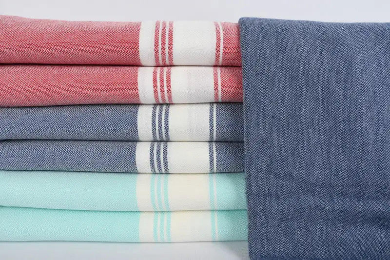 Custom Wedding Gifts, 76x40 Cotton Striped Towel, Handwoven Turkish Towel, Valentines Gift, Beach Towel Gift, Wedding Anniversary Gift, Wedding Gift - 1