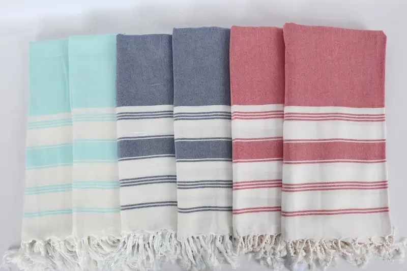 Custom Wedding Gifts, 76x40 Cotton Striped Towel, Handwoven Turkish Towel, Valentines Gift, Beach Towel Gift, Wedding Anniversary Gift, Wedding Gift - 3