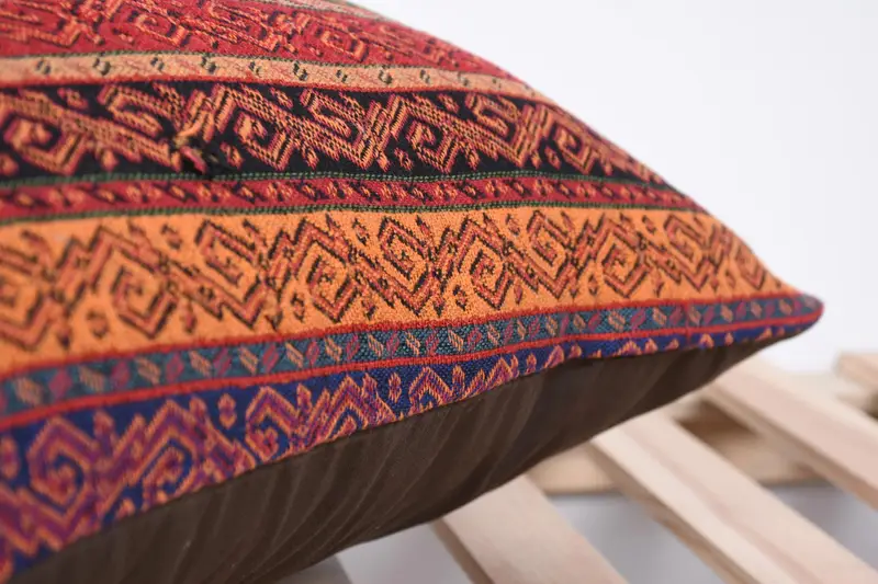 Sofa Pillow Cover, Kilim Pillow, Car Cushion Case, Throw Kilim Pillow, Handmade Kilim Cushion, Cushion, 20x20 Orange Cushion, Accent Pillow Sham - 7