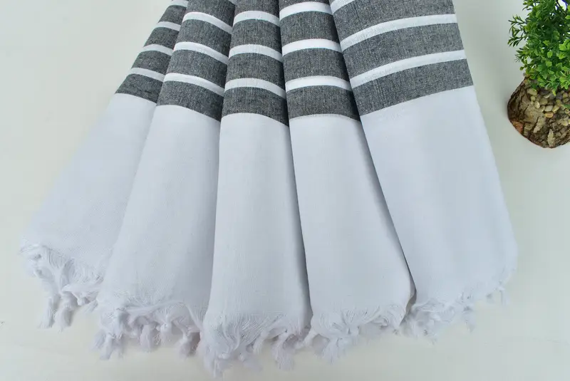Turkish bath towel, Gym Towel, Turkish Towel Monogram, Towel With Name, Gift For Boyfriend, Gift For Her, 70x40 Cotton Striped Towel, Hammam towel - 4