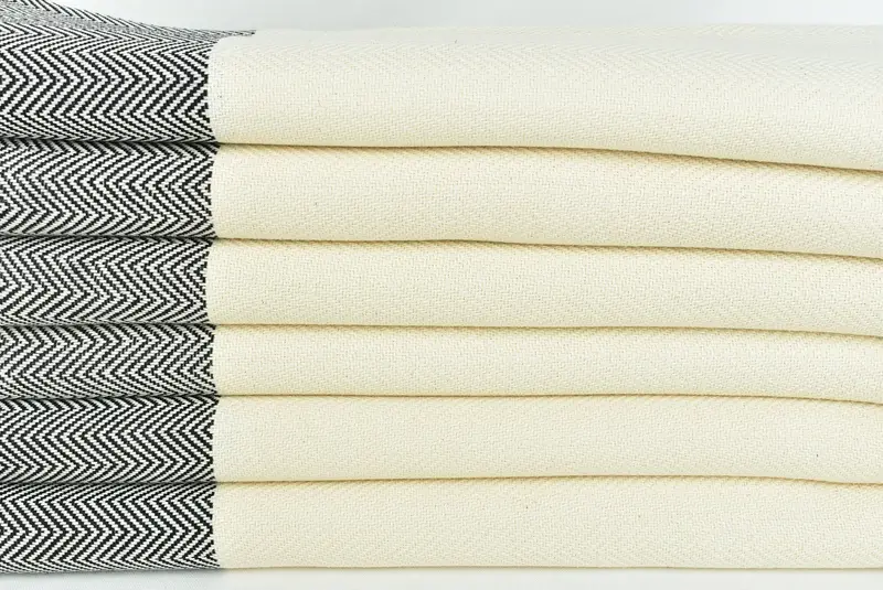 70x36 Cotton Zig zag Towel, Luxury towel, Custom Gift, Hammam Towel USA, Custom Wedding Towel, Birthday Gift, Sand-free towel, Decorative Towel - 2