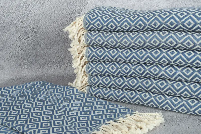 Home Gift, Personalized Turkish Beach Towel, Embroidered Towel, Absorbent towel, 70x40 Cotton Diamond Towel, Organic Beach Towel, Gift For Her - 2