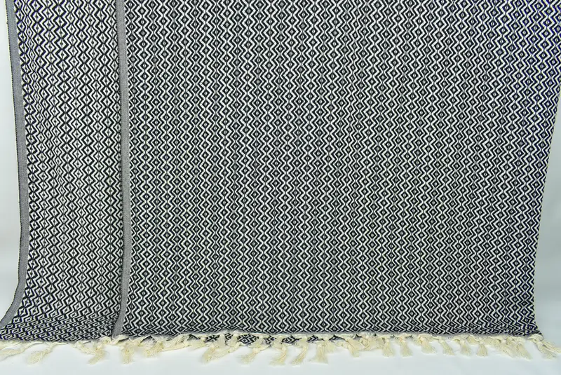 Mother Of The Groom Gift, Decorative Blanket, 96x80 Cotton Diamond Towel, Turkish Cotton Throw Blanket, Boho Throw Blankets, Tablecloth - 7