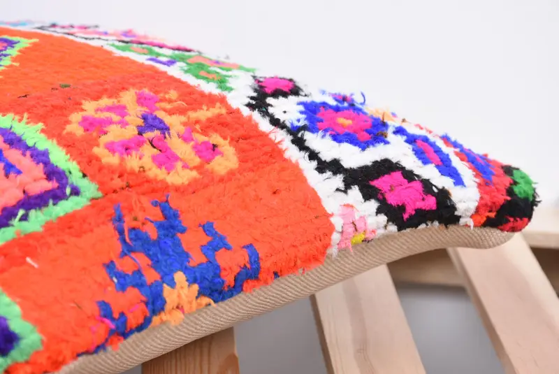 Living Room Throw Pillow Sham, Boho Pillow Sham Cover, Kilim Pillow Cover, Cushion, Boho Pillow, 14x14 Orange Cushion, Kilim Rug Cushion Cover - 7