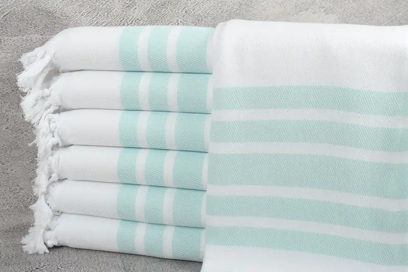 Turkish beach towel, Organic towel, Gift Boxes Towel, 70x40 Cotton Herringbone Towel, Guest Towel, Bridesmaid Gifts, Sand-Resistant Peshtemal - 1