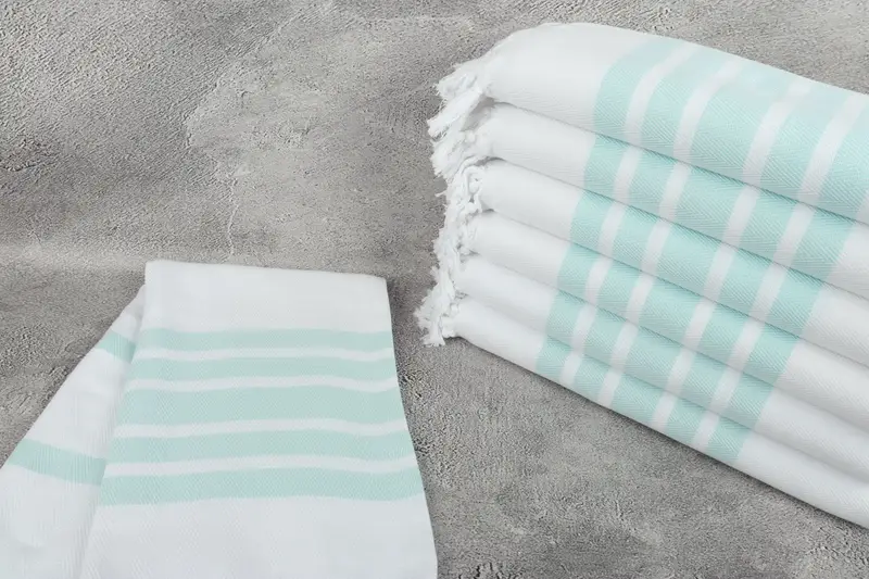 Turkish beach towel, Organic towel, Gift Boxes Towel, 70x40 Cotton Herringbone Towel, Guest Towel, Bridesmaid Gifts, Sand-Resistant Peshtemal - 2