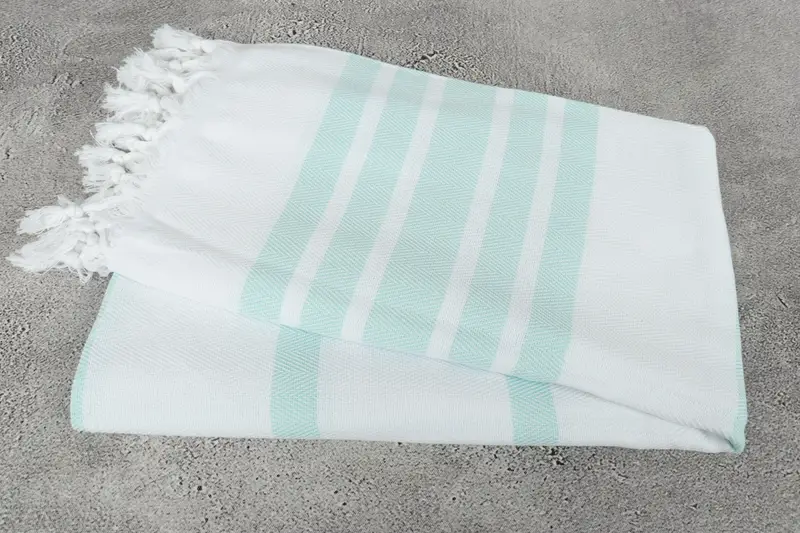 Turkish beach towel, Organic towel, Gift Boxes Towel, 70x40 Cotton Herringbone Towel, Guest Towel, Bridesmaid Gifts, Sand-Resistant Peshtemal - 6