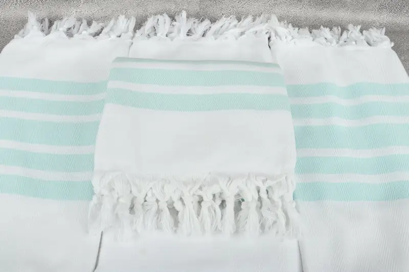 Turkish beach towel, Organic towel, Gift Boxes Towel, 70x40 Cotton Herringbone Towel, Guest Towel, Bridesmaid Gifts, Sand-Resistant Peshtemal - 4