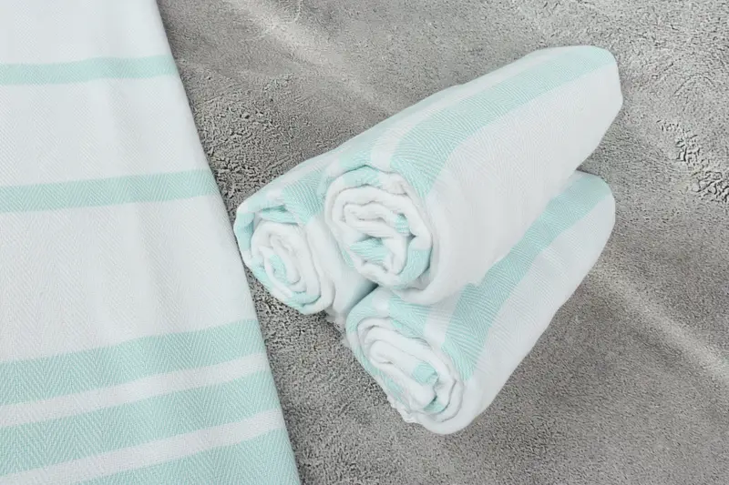 Turkish beach towel, Organic towel, Gift Boxes Towel, 70x40 Cotton Herringbone Towel, Guest Towel, Bridesmaid Gifts, Sand-Resistant Peshtemal - 8