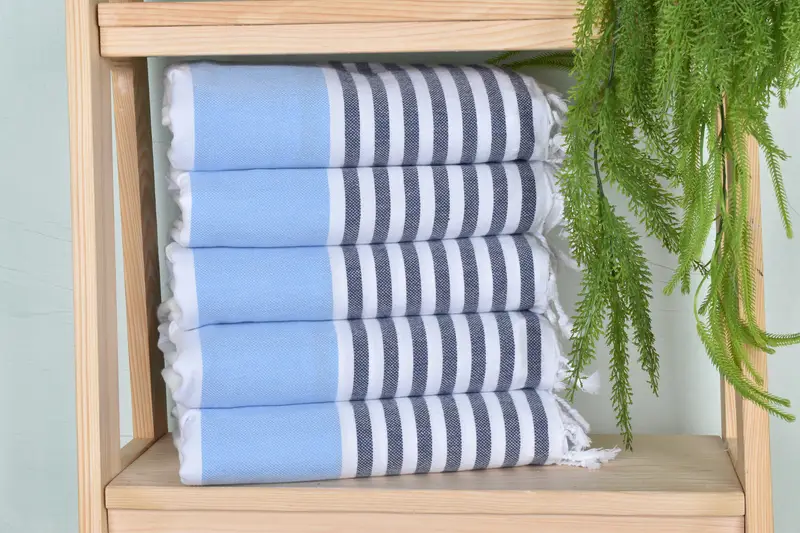 Bachelorette Party Gifts, House Warming Gift, Luxury Turkish peshtemal beach towel, Bridal Shower Favors, Gifts For Him, 70x40 Cotton Striped Towel - 1