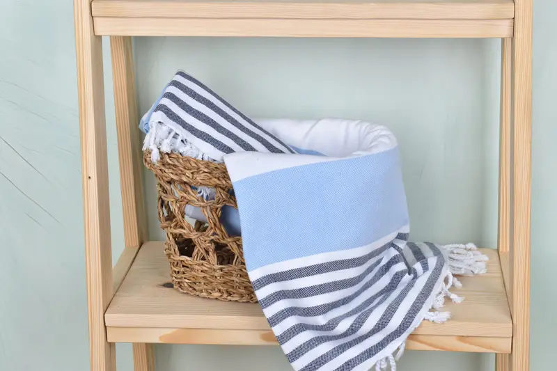 Bachelorette Party Gifts, House Warming Gift, Luxury Turkish peshtemal beach towel, Bridal Shower Favors, Gifts For Him, 70x40 Cotton Striped Towel - 4