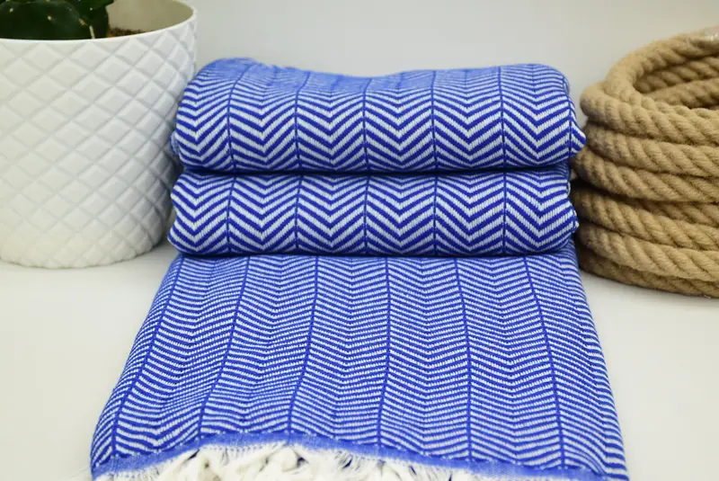 Bachelorette Party Favors, Custom Blanket, Bridal Shower Gift, Turkish Bedspread, Turkish Bedcover, 92x76 Cotton Chevron Towel, Personalized Gift - 3