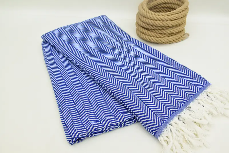 Bachelorette Party Favors, Custom Blanket, Bridal Shower Gift, Turkish Bedspread, Turkish Bedcover, 92x76 Cotton Chevron Towel, Personalized Gift - 4