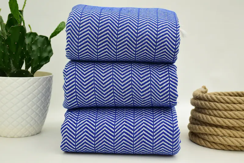 Bachelorette Party Favors, Custom Blanket, Bridal Shower Gift, Turkish Bedspread, Turkish Bedcover, 92x76 Cotton Chevron Towel, Personalized Gift - 1