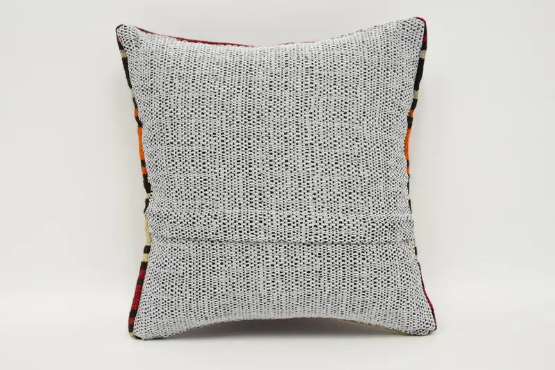 Kilim Cushion Sham, 12x12 Brown Pillow, Ethnical Kilim Rug Pillow, Throw Kilim Pillow, Pillow Sham, Handmade Rug Seat Pillow Cover - 6