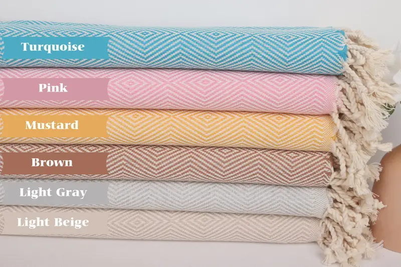 Beach towel, Bridesmaid Gift Towel, Home Decor Towel, Turkish Towel Monogram, Turkish towel, Lightweight quick-dry peshtemal towel for travel - 2