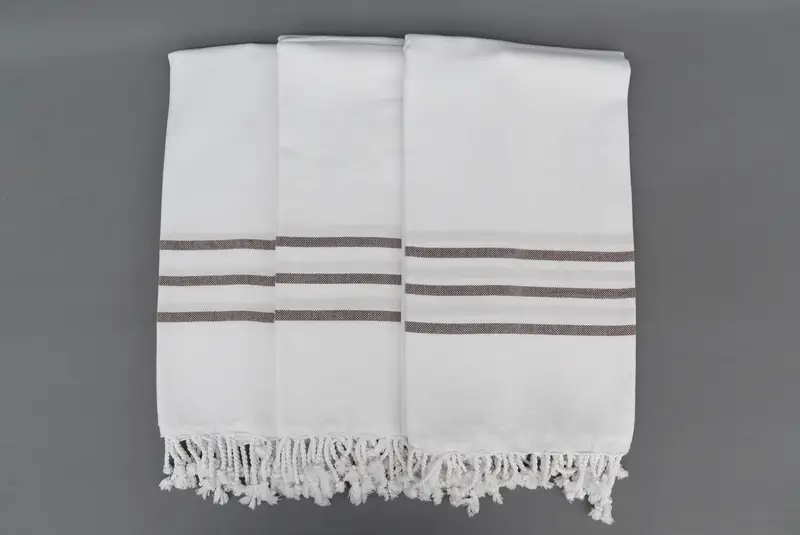 Hammam towel, Beach towel, Wedding Gift Ideas, 70x40 Cotton Striped Towel, Organic Turkish towel, Handmade Turkish bath towel for summer vacation - 6