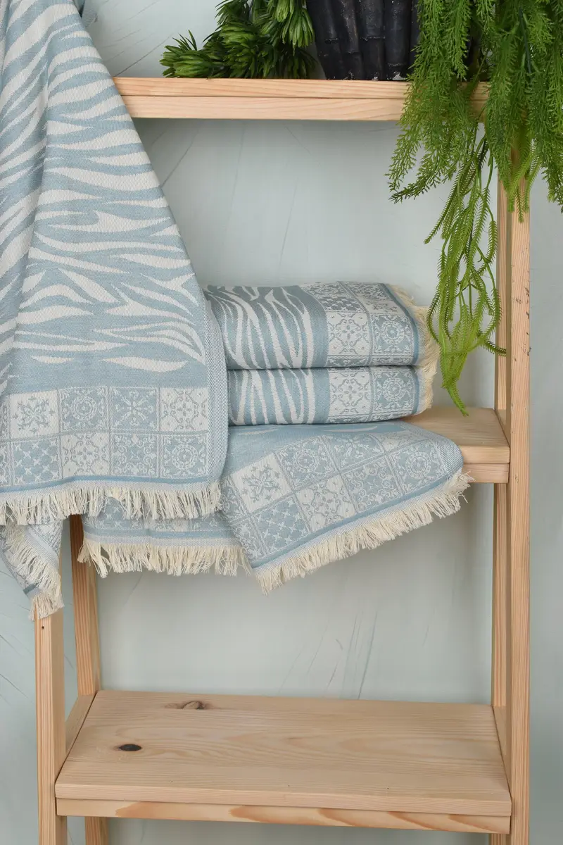 28x20 Cotton Striped Towel, Wedding Favors, Wedding Anniversary Gift, Bridesmaid Gifts, Grandma Gift, Custom Name Towel, Turkish Towel Hand Towel - 6
