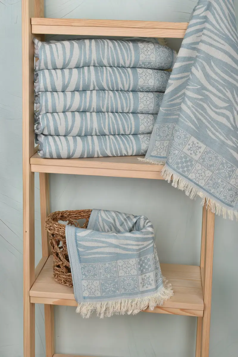 28x20 Cotton Striped Towel, Wedding Favors, Wedding Anniversary Gift, Bridesmaid Gifts, Grandma Gift, Custom Name Towel, Turkish Towel Hand Towel - 3