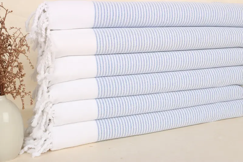 Favor için düğün, 40x18 pamuklu çizgili havlu, monogramlı el havlu, organik havlu, kişiselleştirilmiş el havlu, mutfak havlu, özel düğün hediyeleri - 1