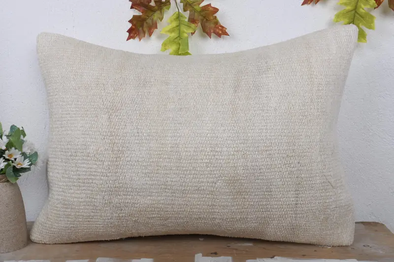 Kilim Pillow Cover, 16x24 White Cushion Case, Customized Pillow Cover, Ethnic Cushion Case, Kilim Cushion Sham, Kilim Pillow, Cushion Case - 2