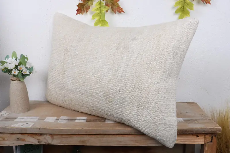 Kilim Pillow Cover, 16x24 White Cushion Case, Customized Pillow Cover, Ethnic Cushion Case, Kilim Cushion Sham, Kilim Pillow, Cushion Case - 4