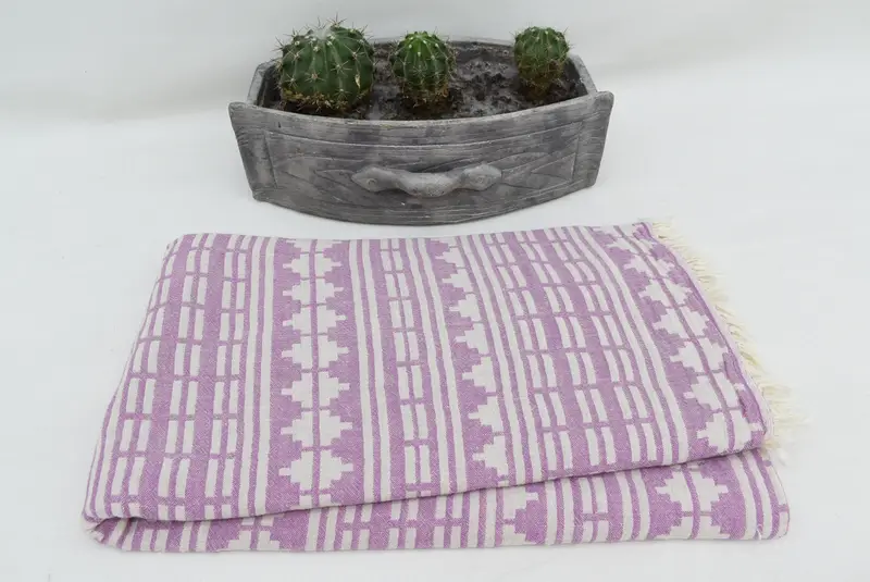 Thin towel, Valentines Day Gift Idea, 70x40 Cotton Kilim Design Towel, Travel towel, Florida Bachelorette Party Favors, Home Decor Gifts - 3