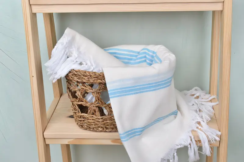 Hammam towel, Pool Towels, Embroidered Towel, 70x40 Cotton Striped Towel, Bridal Gifts, Organic Beach Towel, Bachelorette Party Gifts Bridesmaids - 4