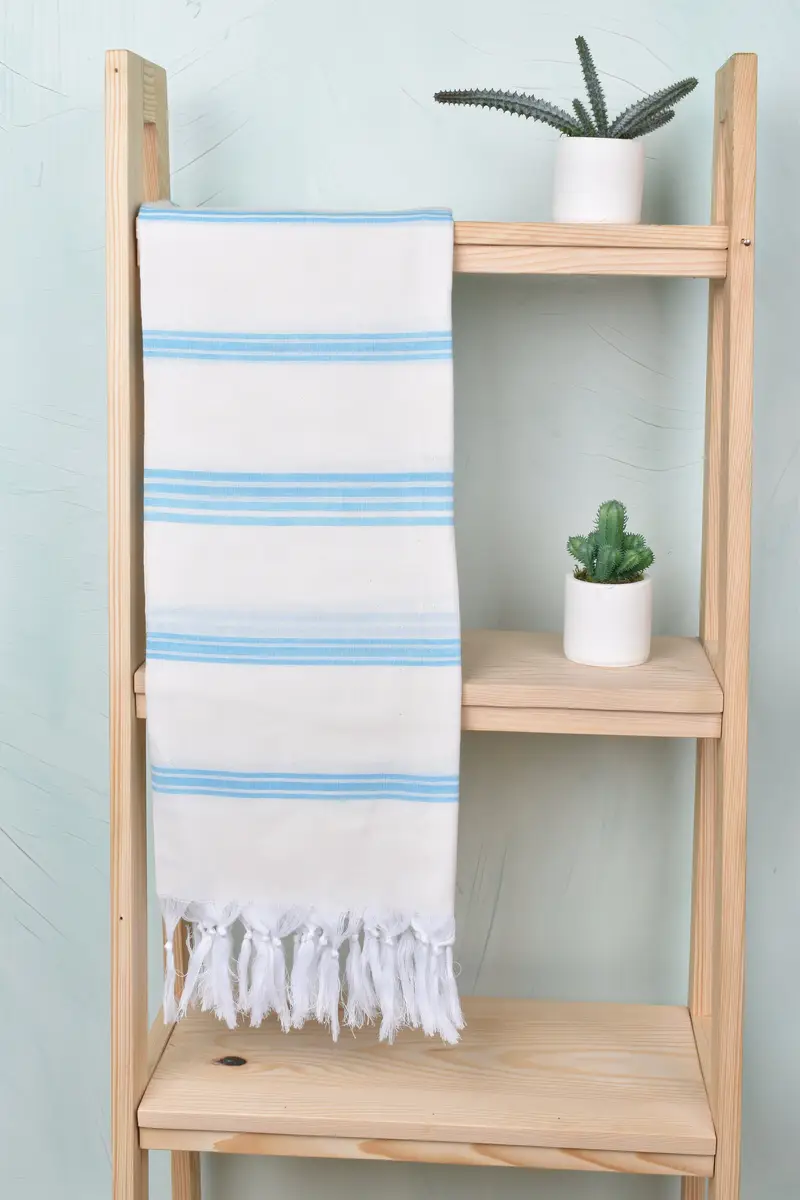 Hammam towel, Pool Towels, Embroidered Towel, 70x40 Cotton Striped Towel, Bridal Gifts, Organic Beach Towel, Bachelorette Party Gifts Bridesmaids - 8