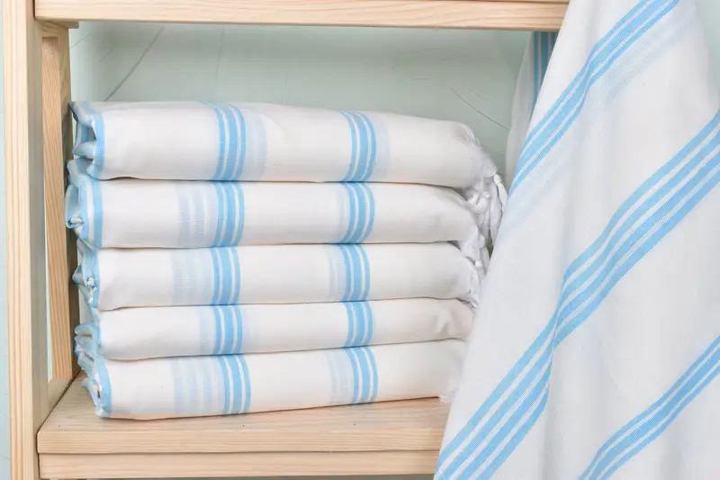 Hammam towel, Pool Towels, Embroidered Towel, 70x40 Cotton Striped Towel, Bridal Gifts, Organic Beach Towel, Bachelorette Party Gifts Bridesmaids - 1