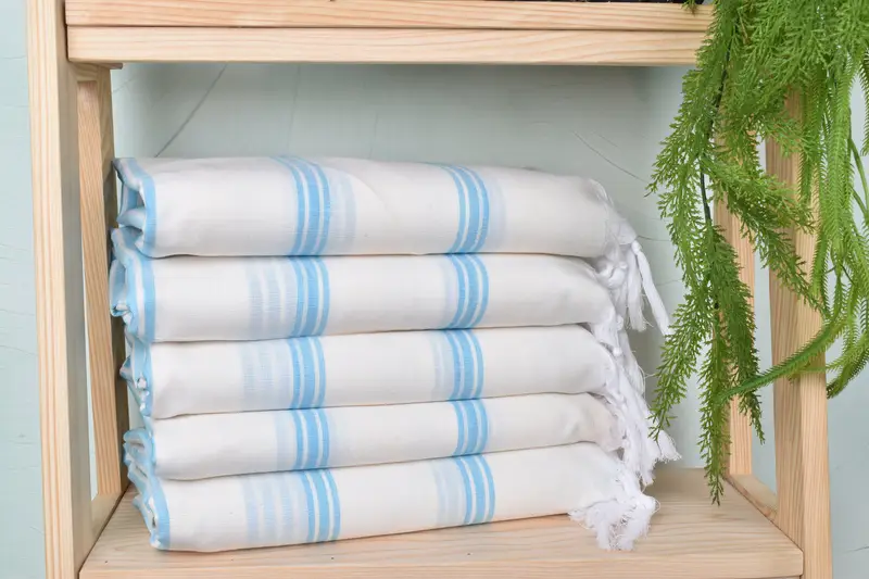 Hammam towel, Pool Towels, Embroidered Towel, 70x40 Cotton Striped Towel, Bridal Gifts, Organic Beach Towel, Bachelorette Party Gifts Bridesmaids - 2