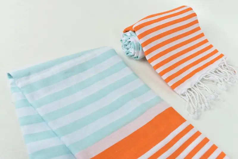 68x36 Cotton Striped Towel, Hammam towel, Custom monogram Turkish beach towel USA, Personalized Towel, Organic towel, Gift For Bride, Scarf Towel - 7