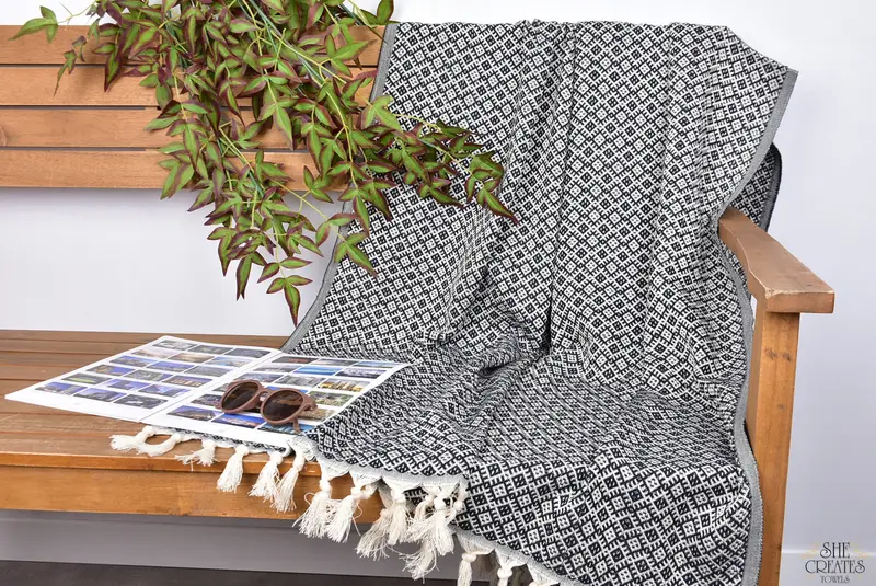Bridesmaid Gift, Pool Towels, Traditional Turkish peshtemal for hammam, Organic towel, Beach Towel Bulk, 70x40 Cotton Diamond Towel, Bathroom Towel - 3