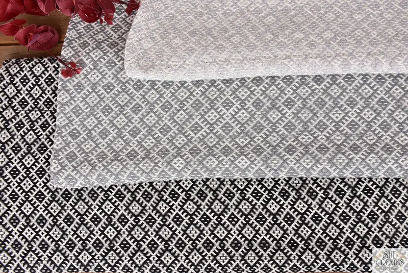 Bridesmaid Gift, Pool Towels, Traditional Turkish peshtemal for hammam, Organic towel, Beach Towel Bulk, 70x40 Cotton Diamond Towel, Bathroom Towel - 5