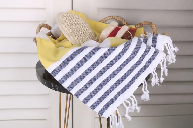 Friends Beach Towel, Maid Of Honor Gift, 70x40 Cotton Striped Towel, Monogram Beach Towel, Wedding Gifts Towel, Bachelorette Party Gifts - 2