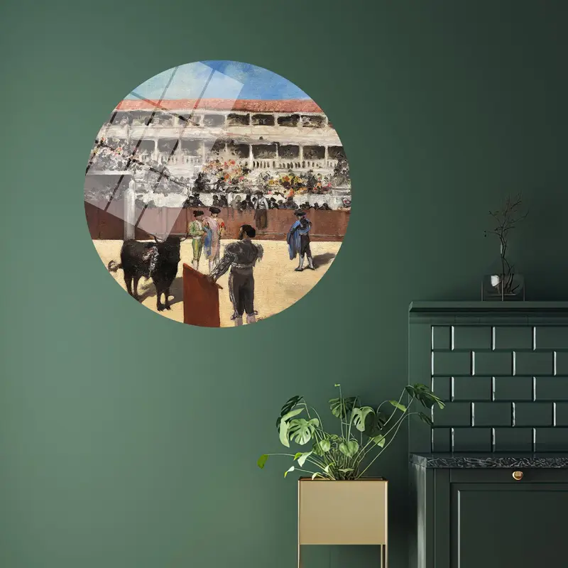 Elegante Matador-Leinwand: Arena-Stierkampf-Kunstdruck