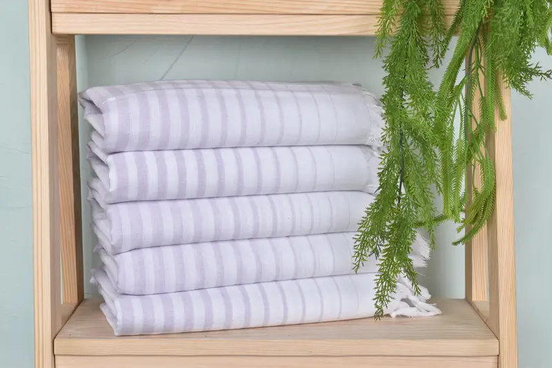 Memorial Gift, Personalized Turkish Towel, Turkish bath towel, Customized Turkish Towel, Housewarming Gift, Yoga Towel, 70x40 Cotton Striped Towel - 2