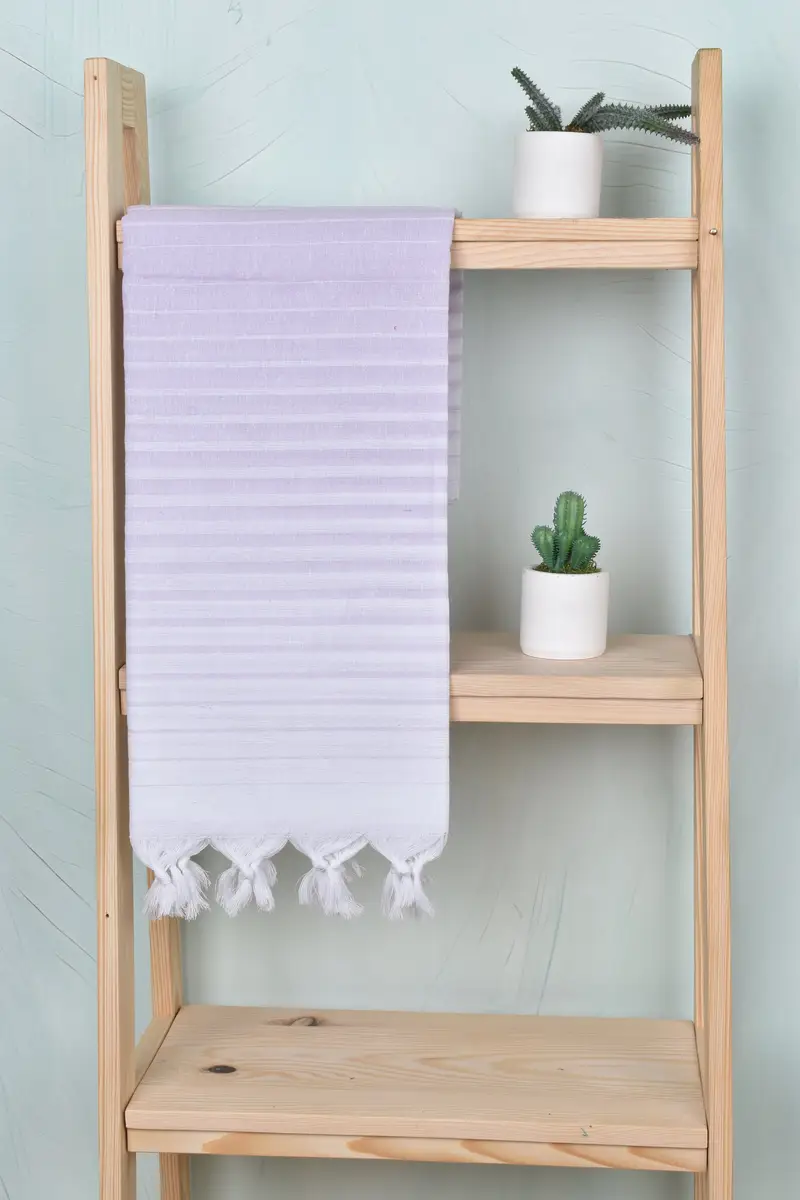Memorial Gift, Personalized Turkish Towel, Turkish bath towel, Customized Turkish Towel, Housewarming Gift, Yoga Towel, 70x40 Cotton Striped Towel - 8