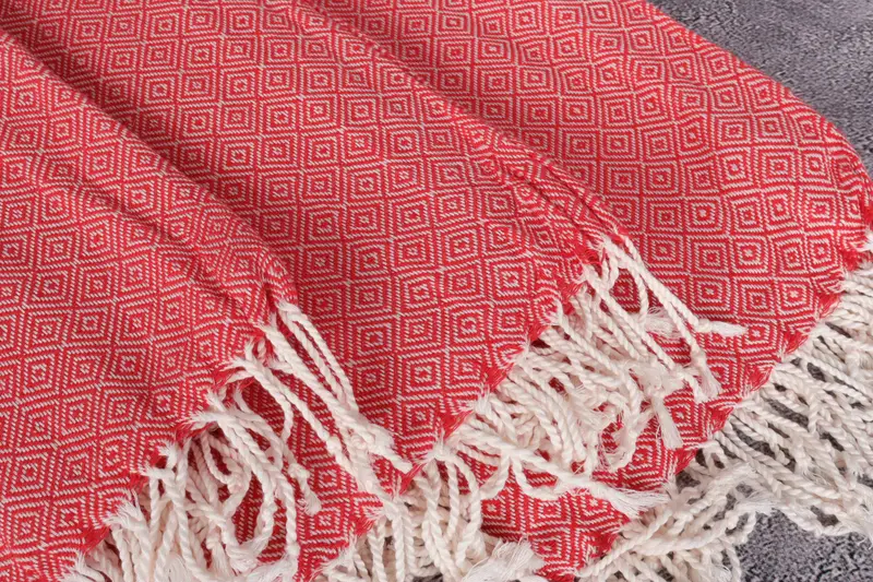 Personalized Wedding Gift For Couple, Monogram Beach Towel, 70x38 Cotton Diamond Towel, Travel towel, Guest Towel, Bachelorette Party Decorations - 5