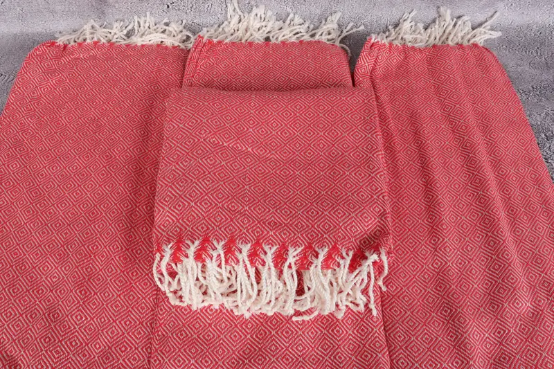 Personalized Wedding Gift For Couple, Monogram Beach Towel, 70x38 Cotton Diamond Towel, Travel towel, Guest Towel, Bachelorette Party Decorations - 4