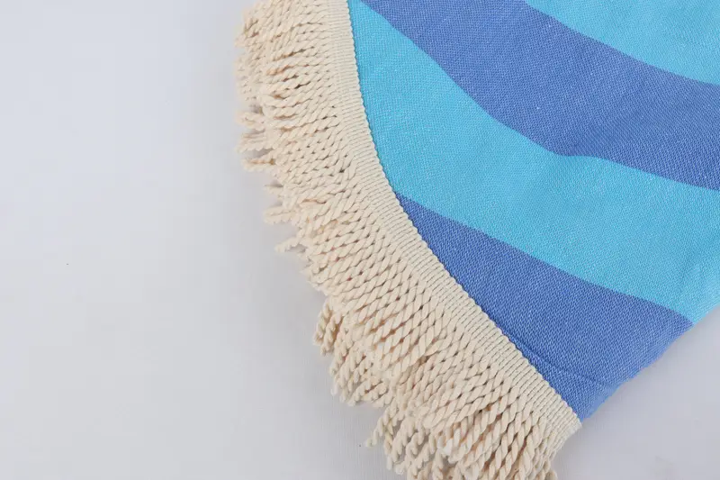Wedding Gift, Bridesmaid Proposal Gift, Girl Trip Party Favor, Bachelor Gifts, Bridesmaid Towel, 64x64 Cotton Striped Round Towel, Best Friend Gift - 5