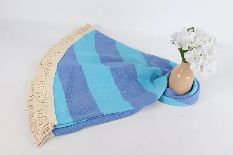 Wedding Gift, Bridesmaid Proposal Gift, Girl Trip Party Favor, Bachelor Gifts, Bridesmaid Towel, 64x64 Cotton Striped Round Towel, Best Friend Gift - 6