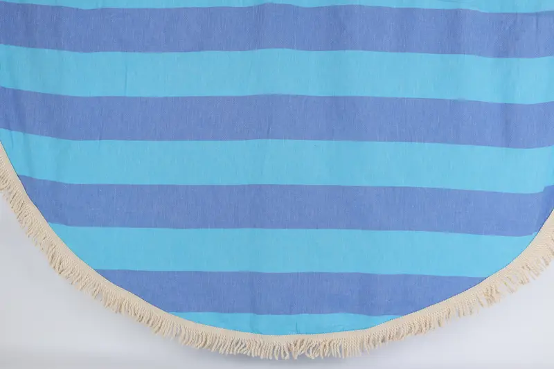 Wedding Gift, Bridesmaid Proposal Gift, Girl Trip Party Favor, Bachelor Gifts, Bridesmaid Towel, 64x64 Cotton Striped Round Towel, Best Friend Gift - 1