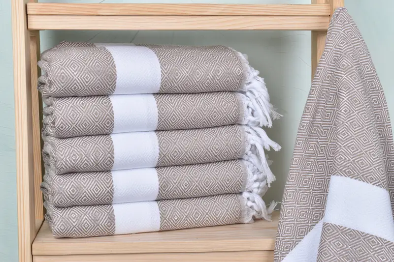 Mother Of The Groom Gift, 70x40 Cotton Diamond Towel, Best Friend Wedding Gift, Gift For Her, Hammam towel, Gym Towel, Thin towel, Best Wedding Gift - 1
